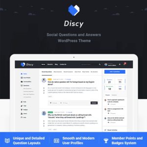 discy-social-questions-and-answers-wordpress-theme Thung lũng web, Plugin, theme WordPress, plugin WordPress, WordPress plugins, Công cụ WordPress giá rẻ