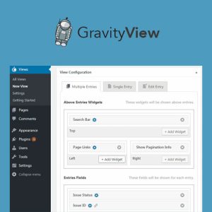 gravity-view-wordpress-plugin Thung lũng web, Plugin, theme WordPress, plugin WordPress, WordPress plugins, Công cụ WordPress giá rẻ