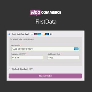 woocommerce-firstdata Thung lũng web, Plugin, theme WordPress, plugin WordPress, WordPress plugins, Công cụ WordPress giá rẻ