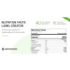 Nutrition - Facts Label Creator for Elementor